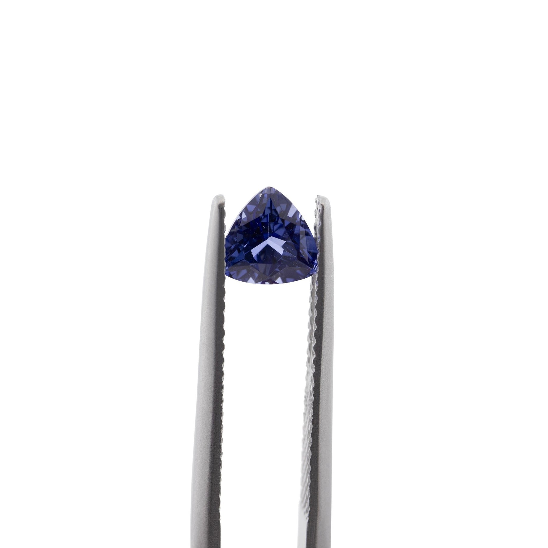 1.07ct Custom Trillion Cut Blue Sapphire