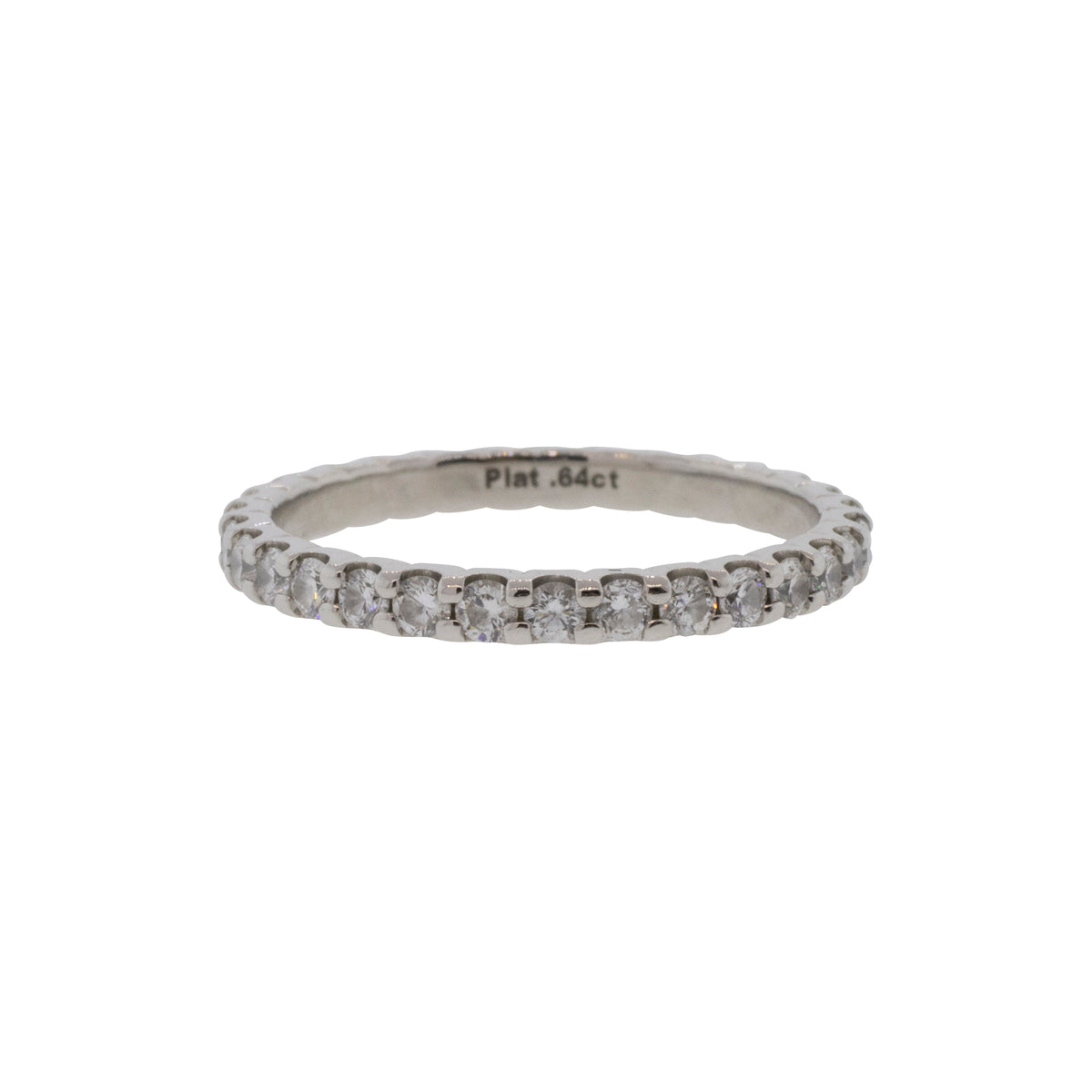 Platinum Natural Diamond Eternity Band