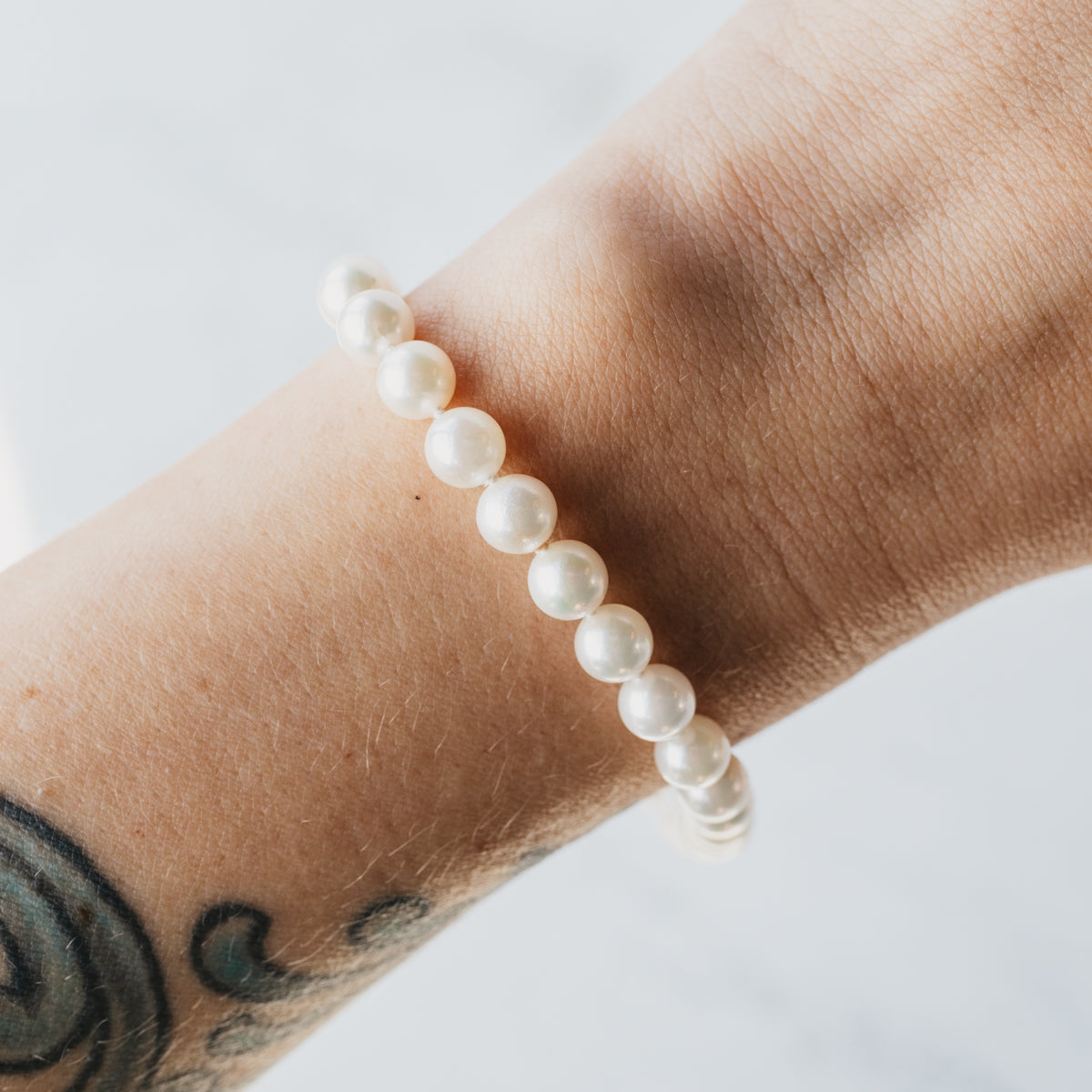14K Yellow Gold 6mm Akoya Pearl Bracelet