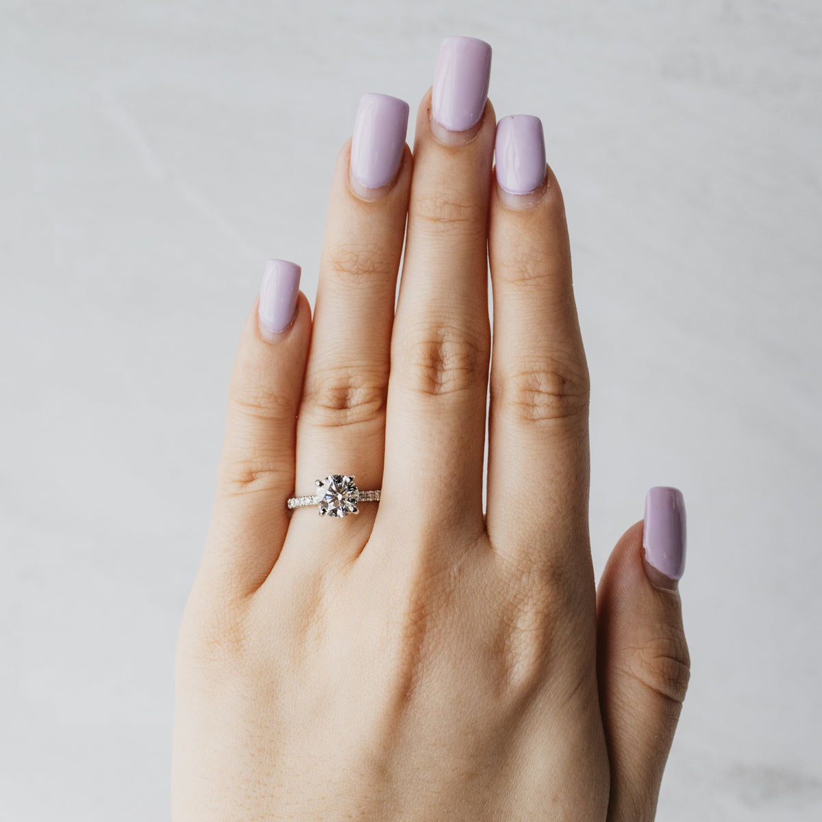 XXX Natural Diamond Platinum Ring