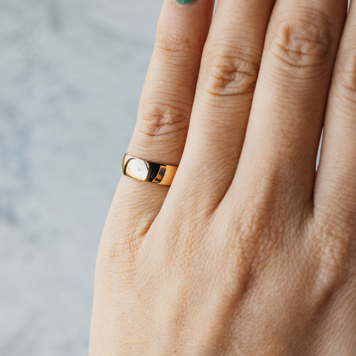 18K Yellow Gold 5mm Comfort-Fit Wedding Band
