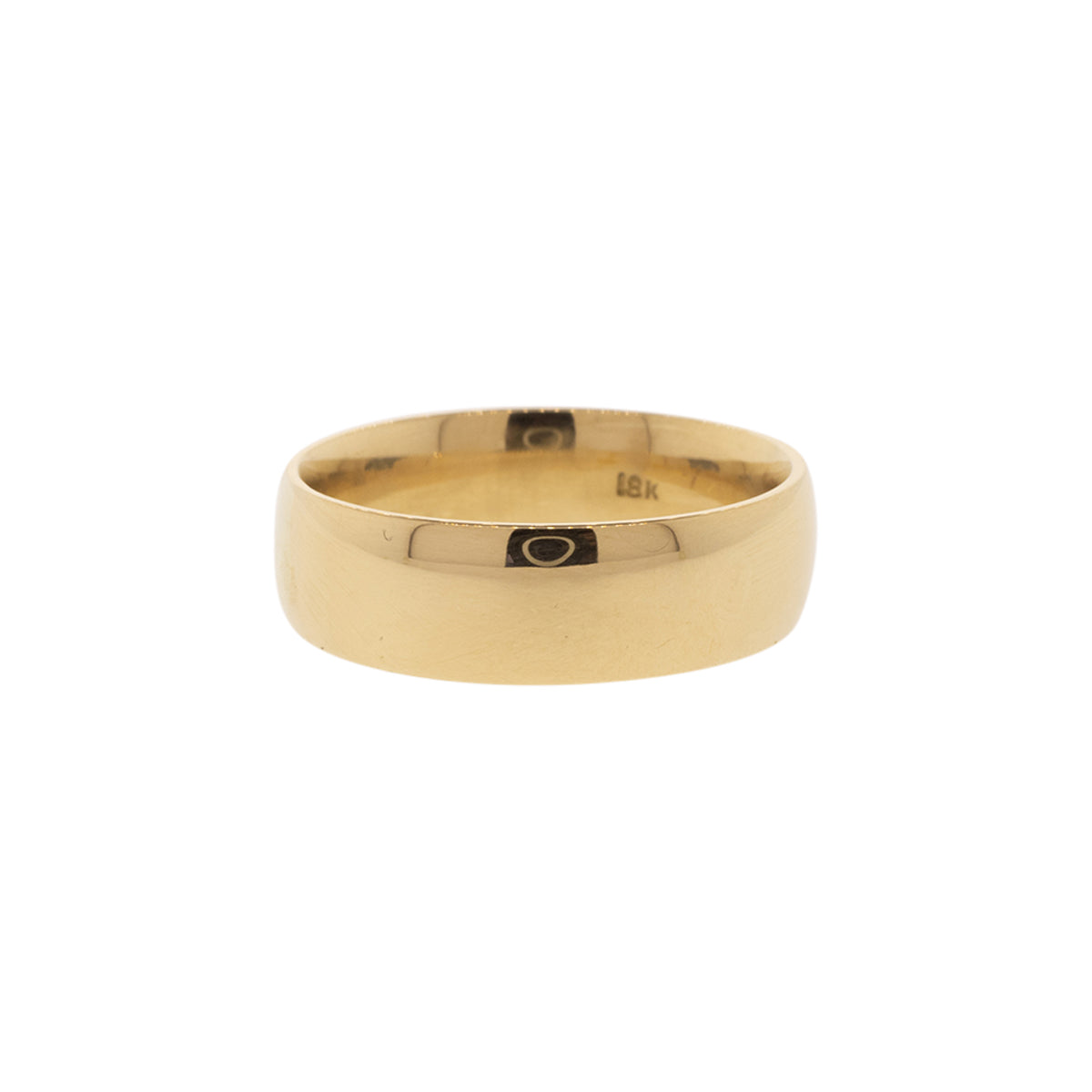 18K Yellow Gold 5mm Comfort-Fit Wedding Band