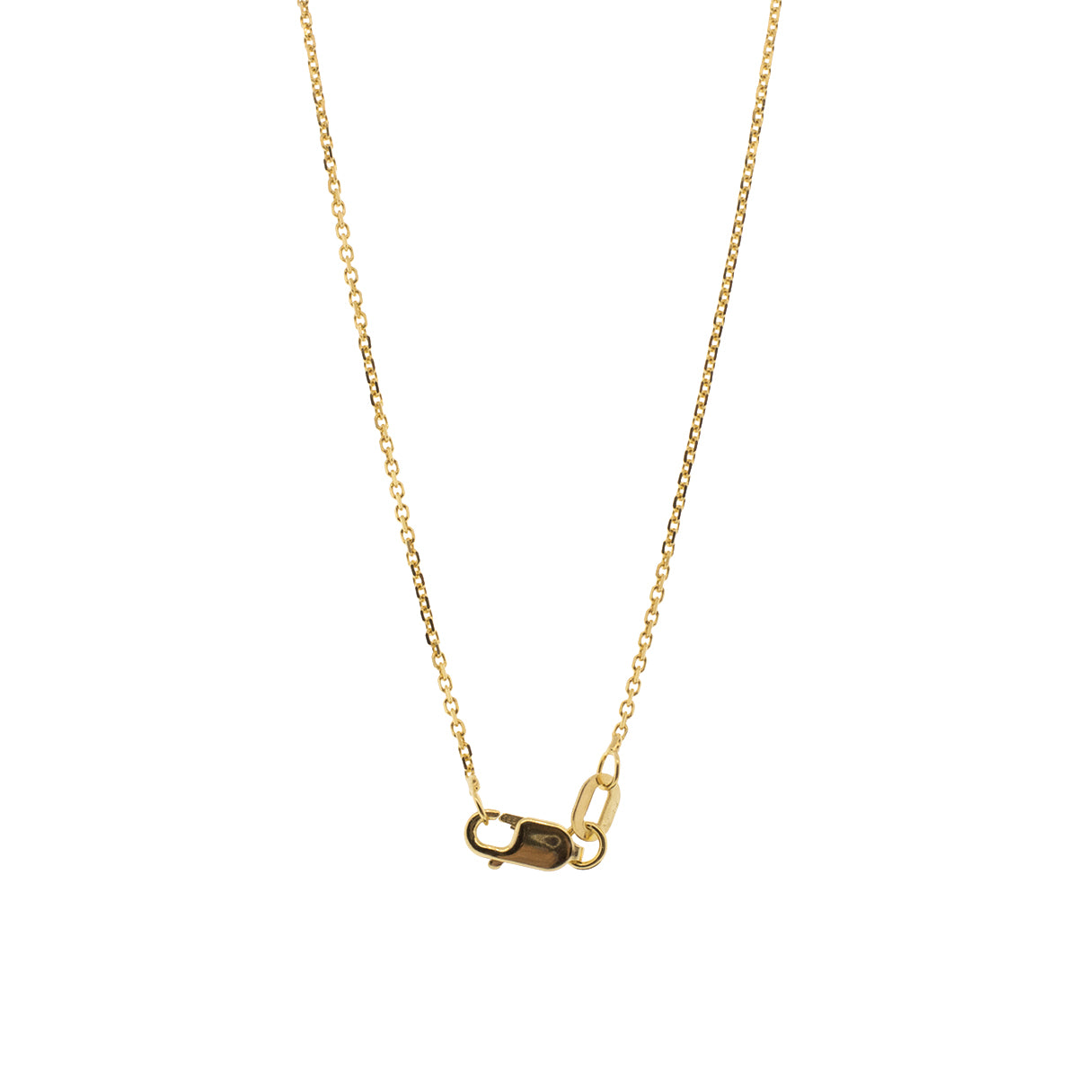 14K Yellow Gold Converted Amethyst & Seed Pearl Pendant With Cable Chain