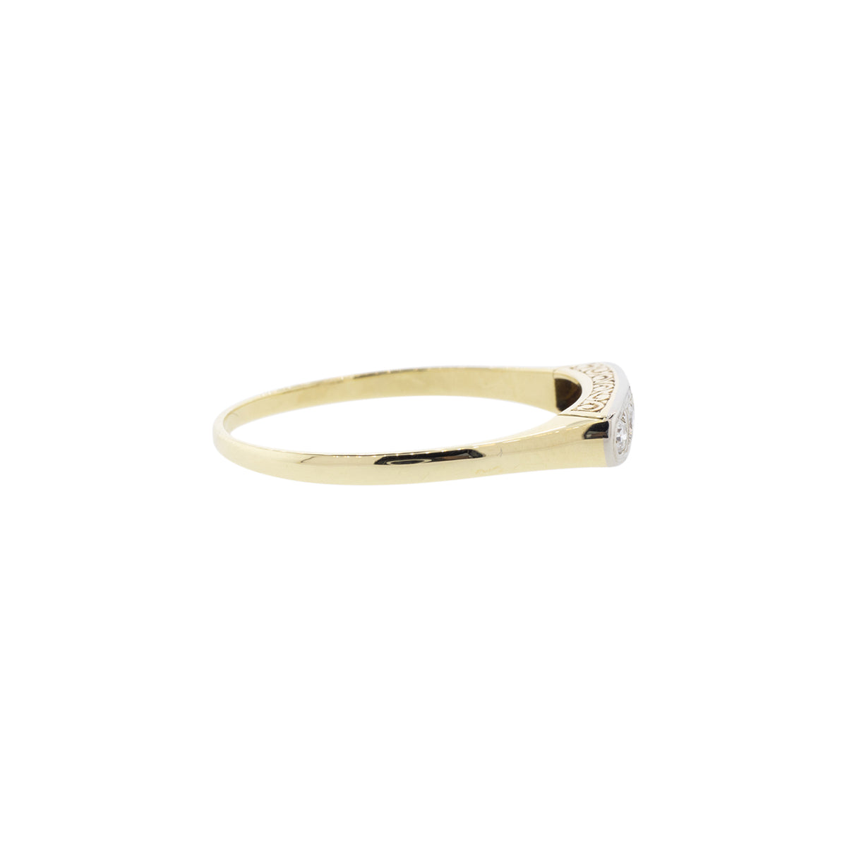 14K Yellow & White Gold 5-Stone Diamond Ring