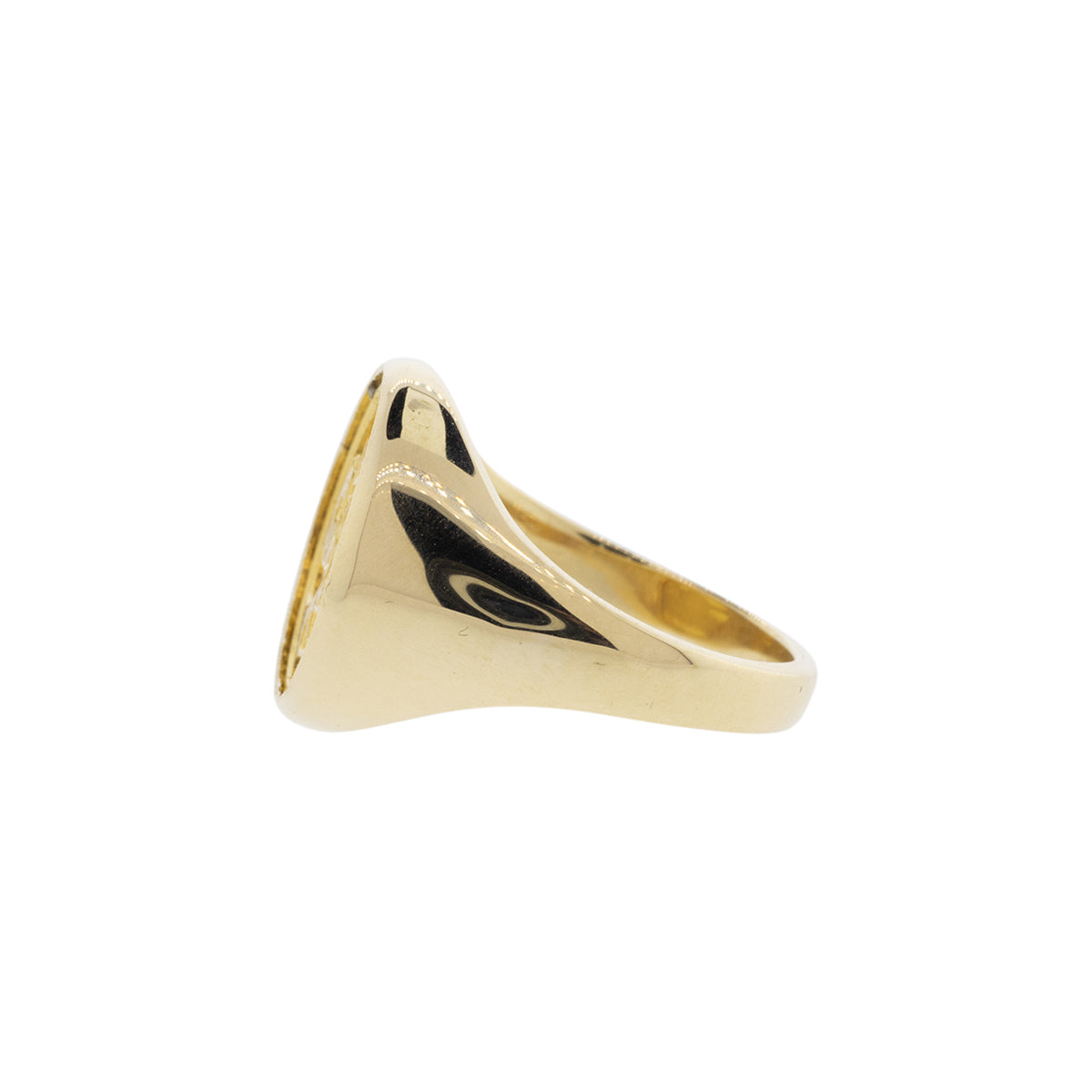 14K Yellow Gold 1984 5 Yuan Coin Ring