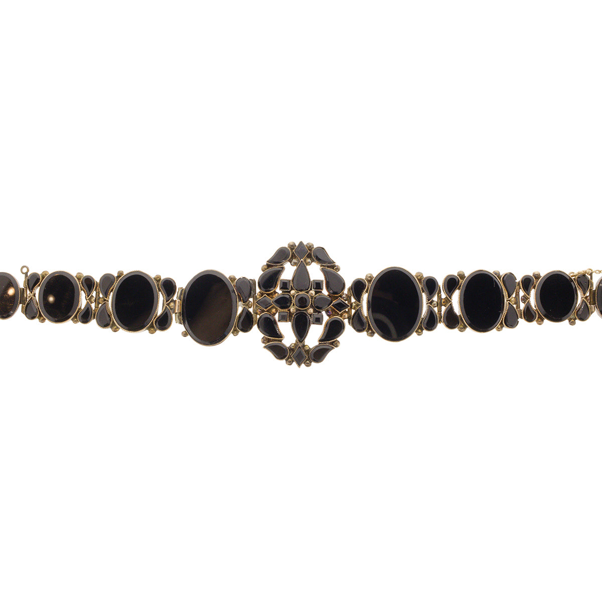 Vintage Sterling shops and Onyx Link Bracelet