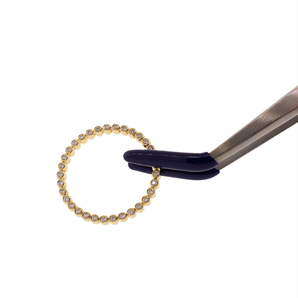 18K Yellow Gold Reversible Black & White Diamond Eternity Ring