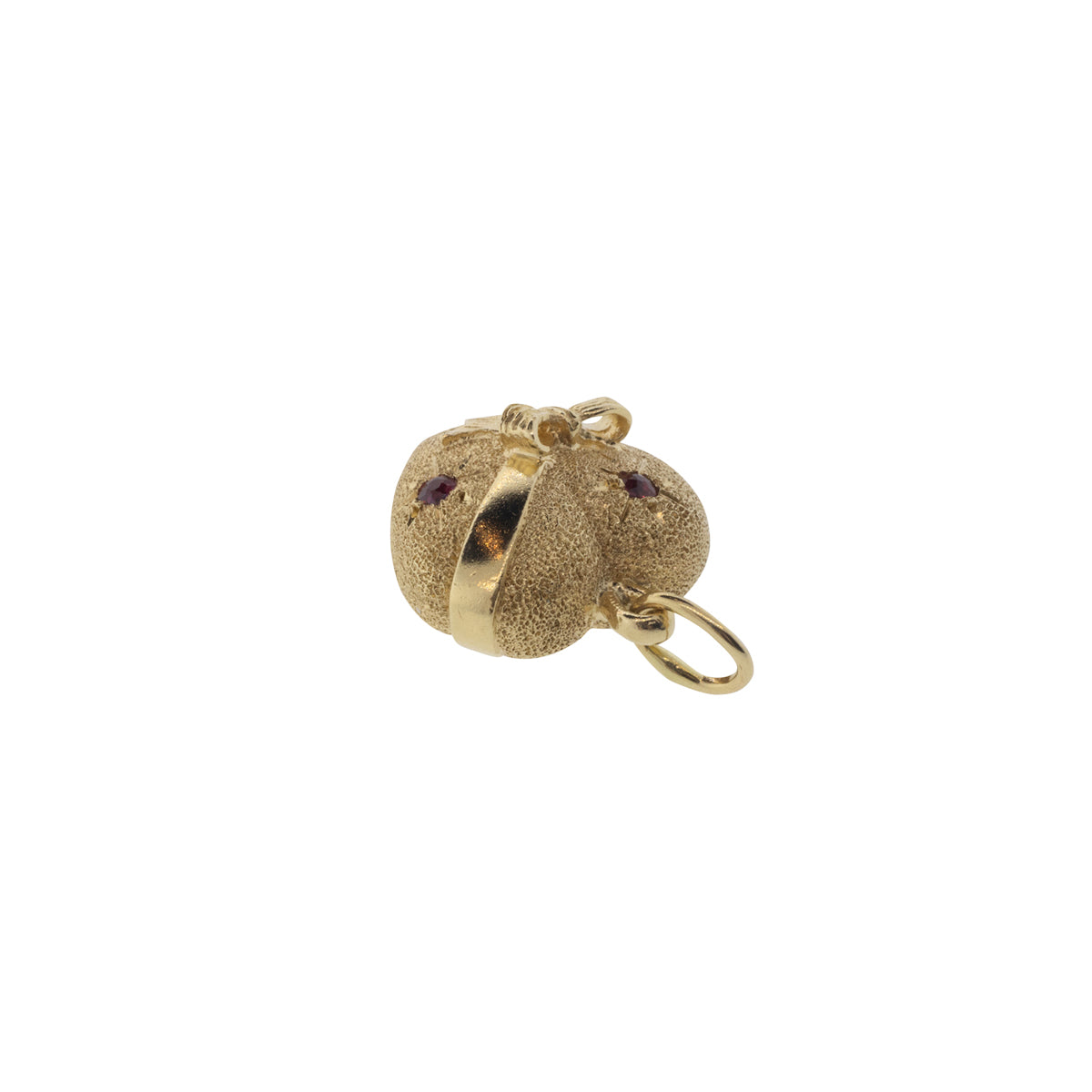 14K Yellow Gold Puffy Heart Charm