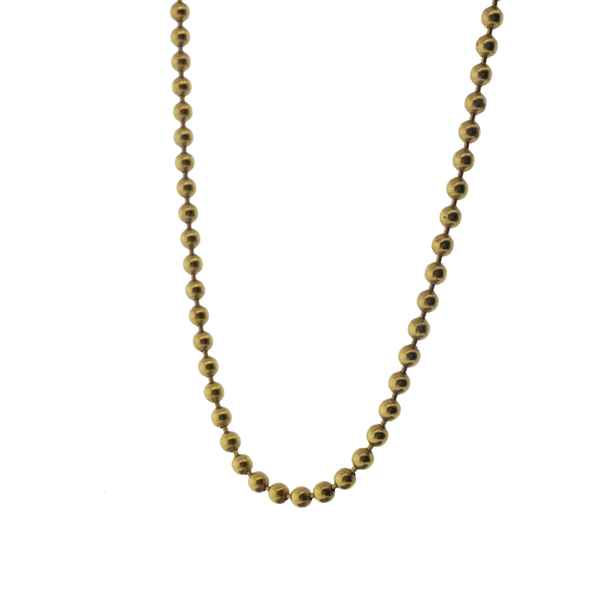 14K Yellow Gold 18" 1.80mm Ball Chain