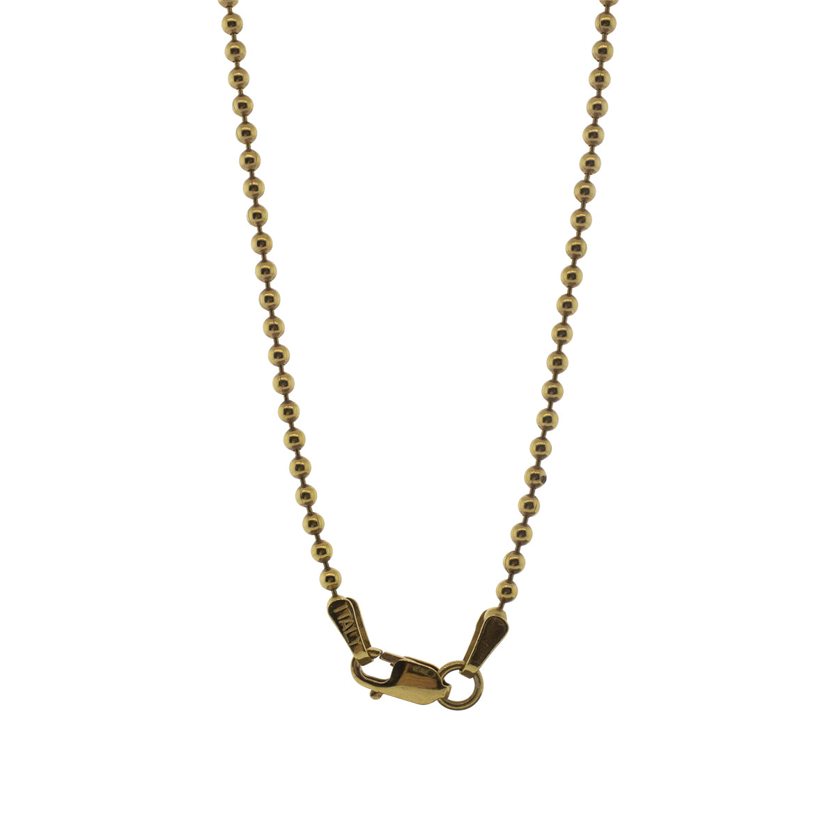 14K Yellow Gold 18" 1.80mm Ball Chain