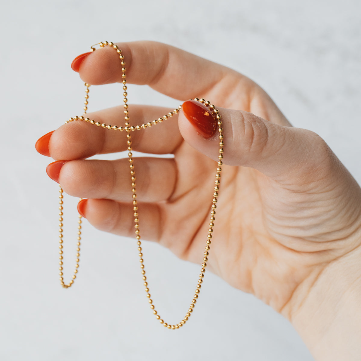 14K Yellow Gold 18" 1.80mm Ball Chain