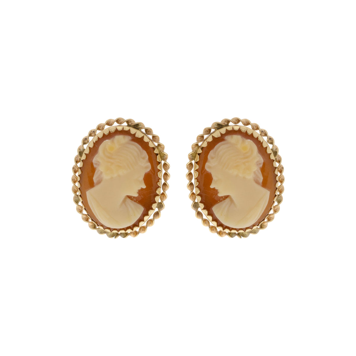 Cameo Stud Earrings