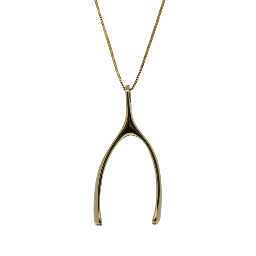 Wishbone Pendant Necklace