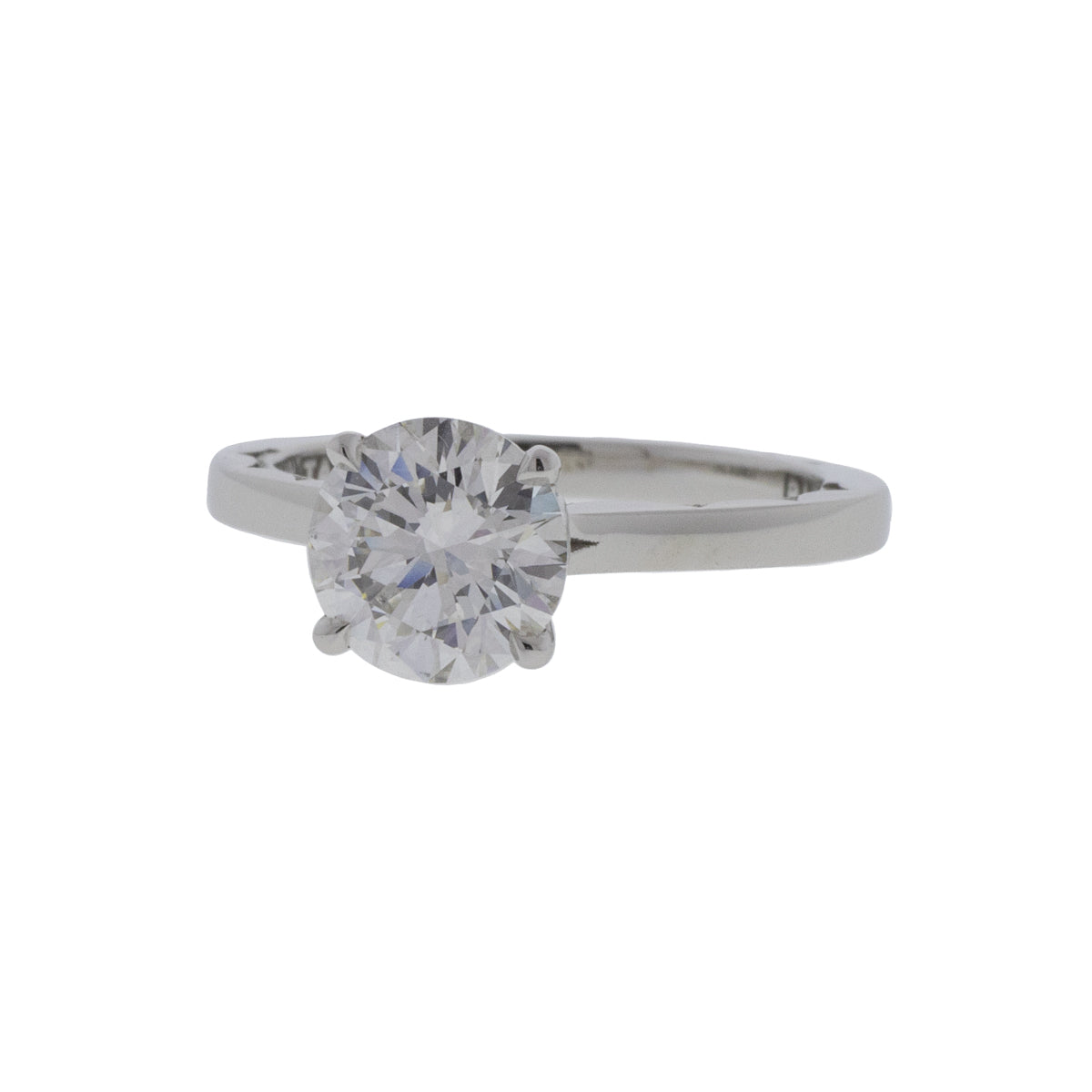 Platinum 1.13ct Round Brilliant Diamond Ring