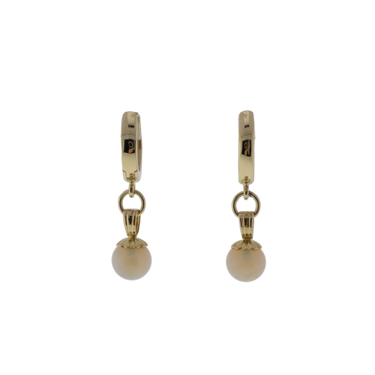 Vintage (Ivory) on sale Earrings with 14K Gold Accents