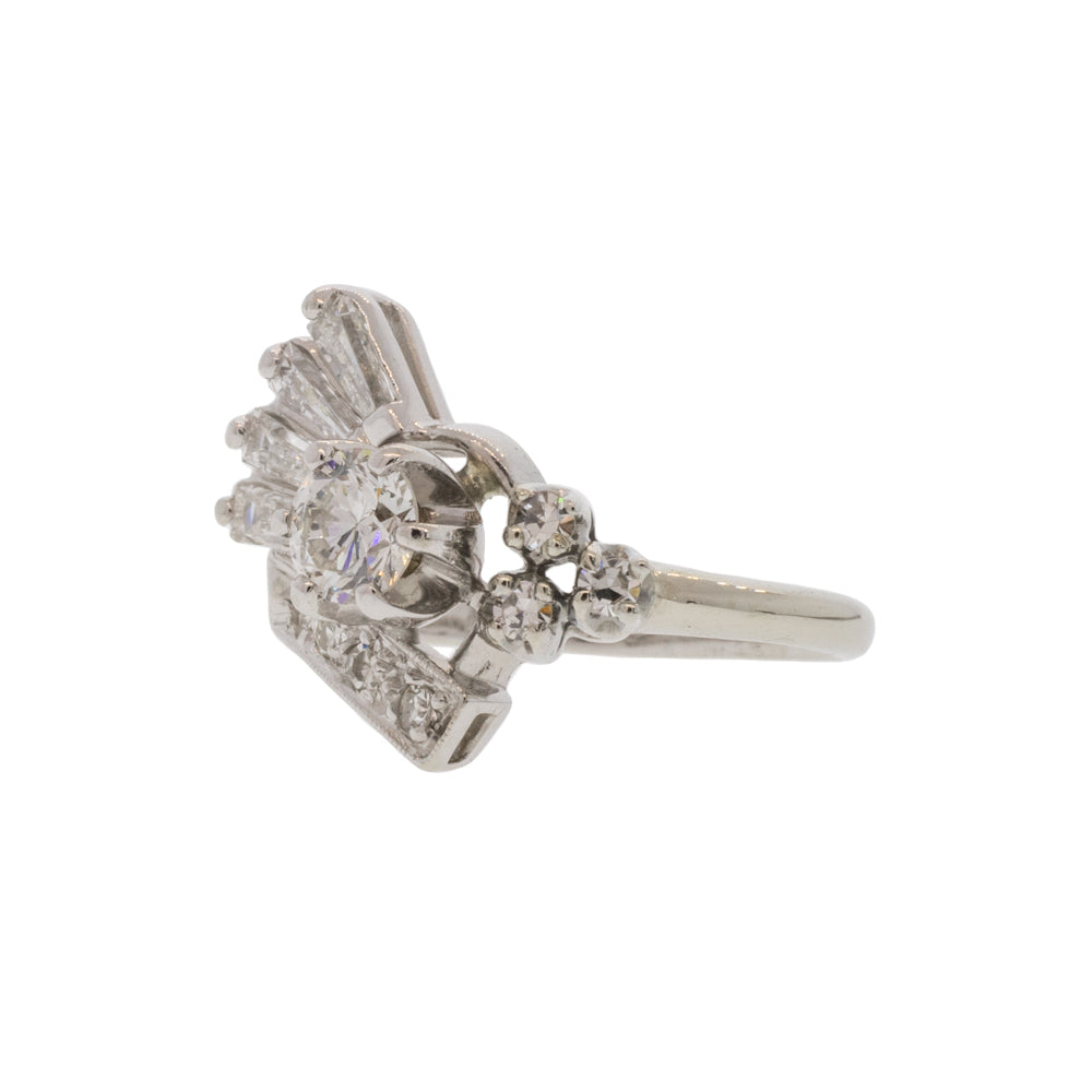 Diamond Cluster Fan Ring