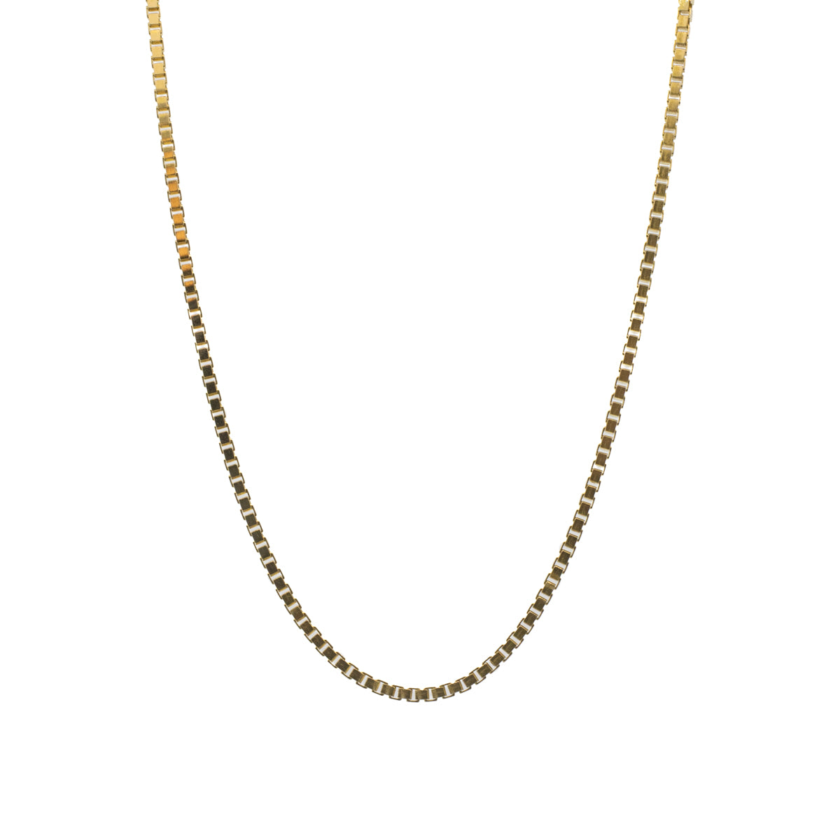 Solid Gold 18" Box Chain