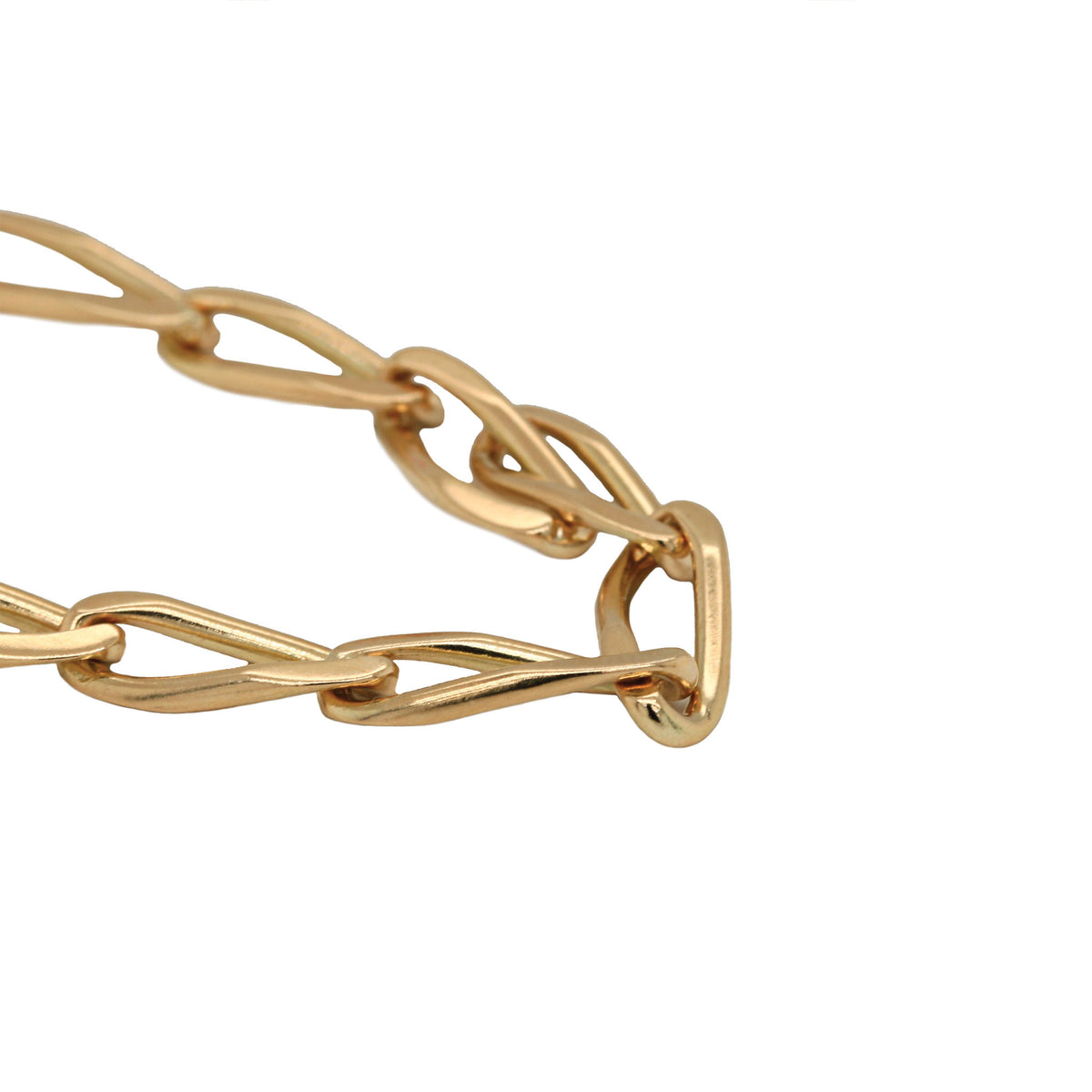 -Yellow Gold Twisted Cable Link Chain