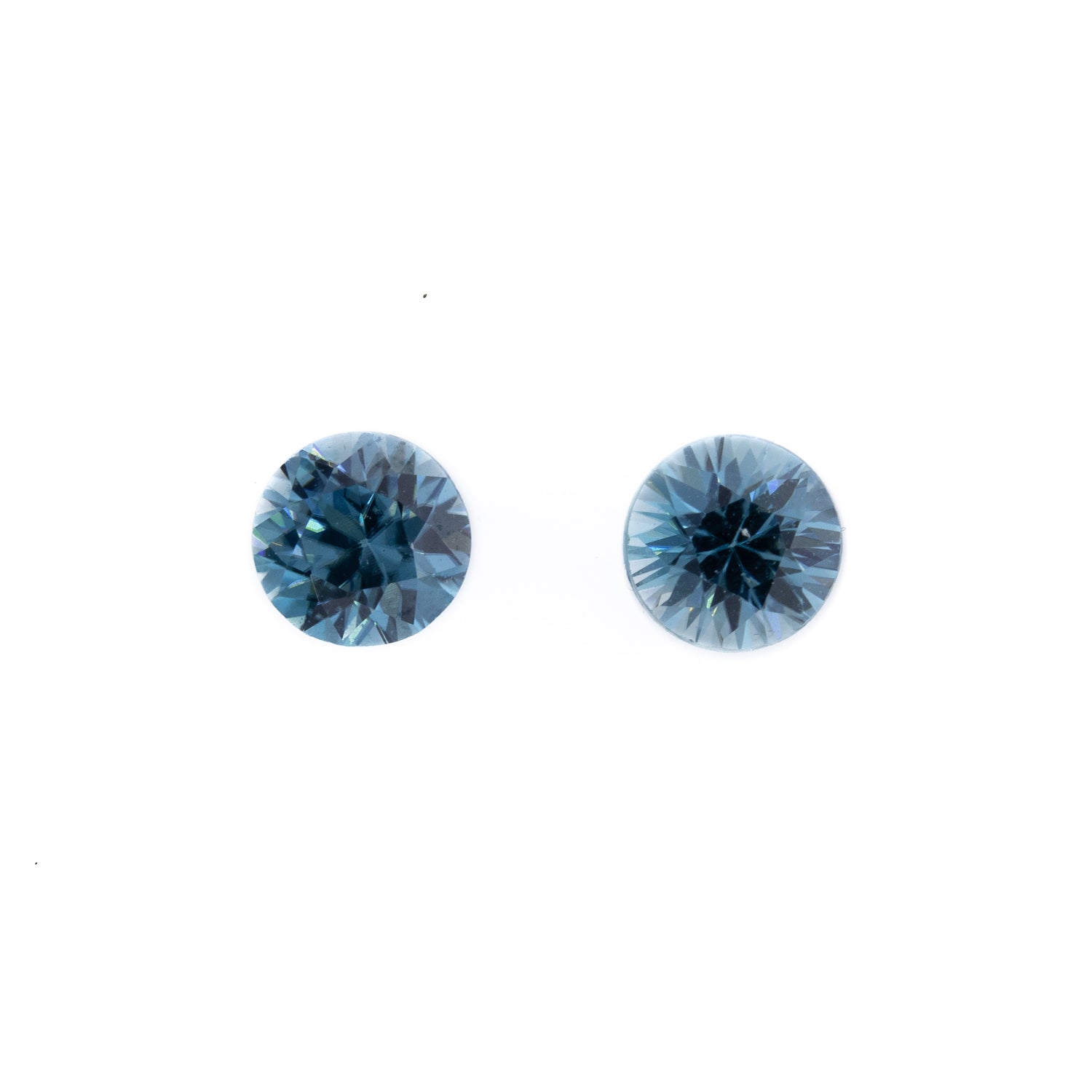 0.75ctw Pair of Natural Blue Zircon