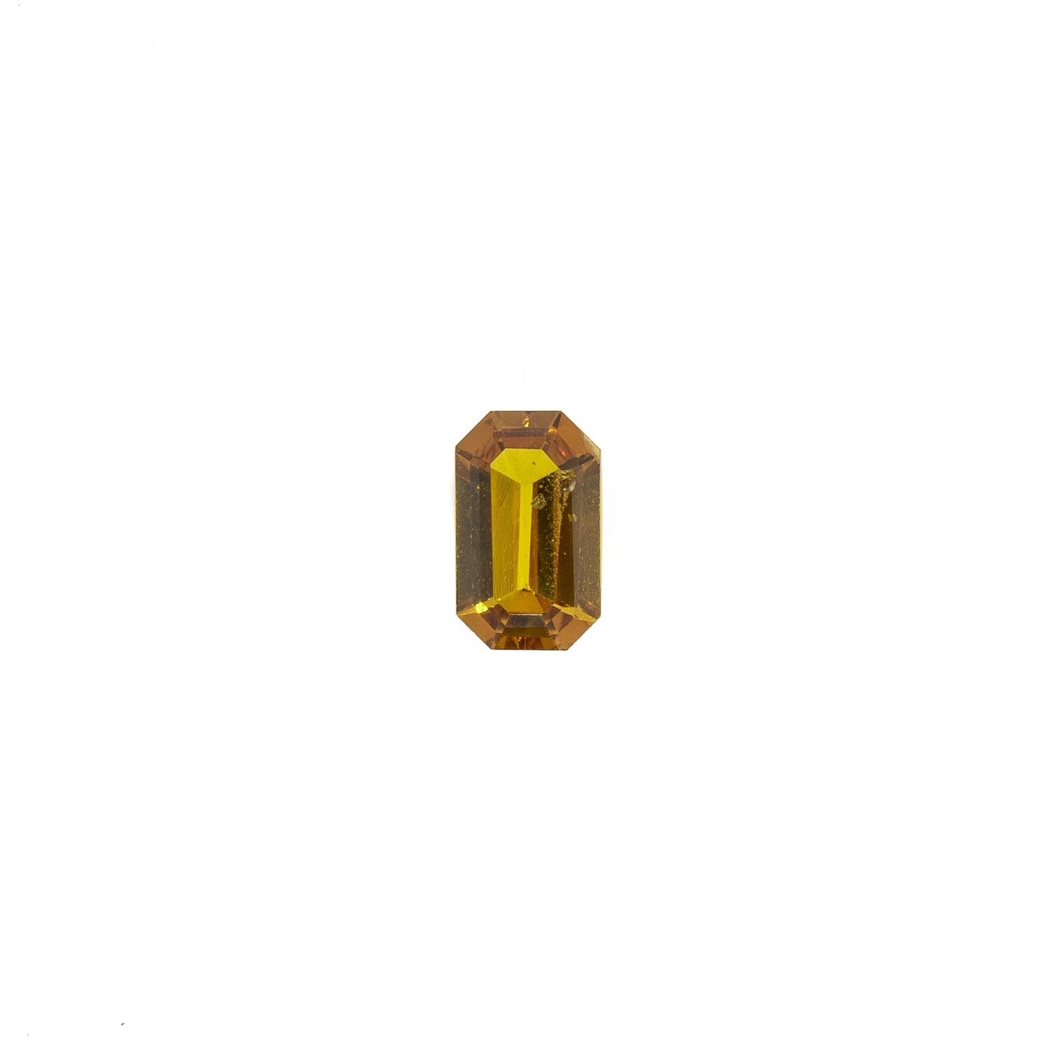 0.36ct Untreated Emerald Cut Natural Orange Sapphire