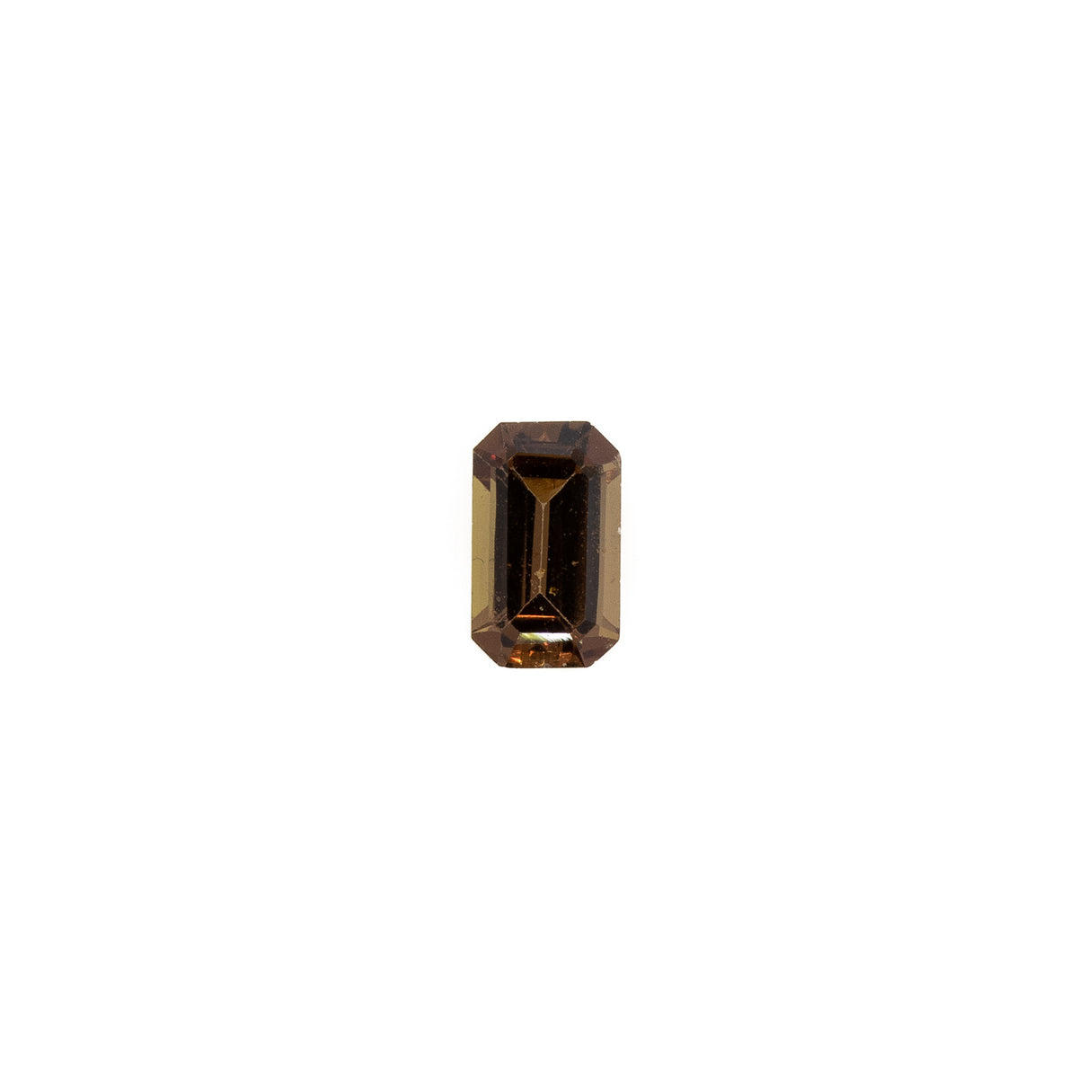 0.36ct Untreated Emerald Cut Redish Brown Sapphire