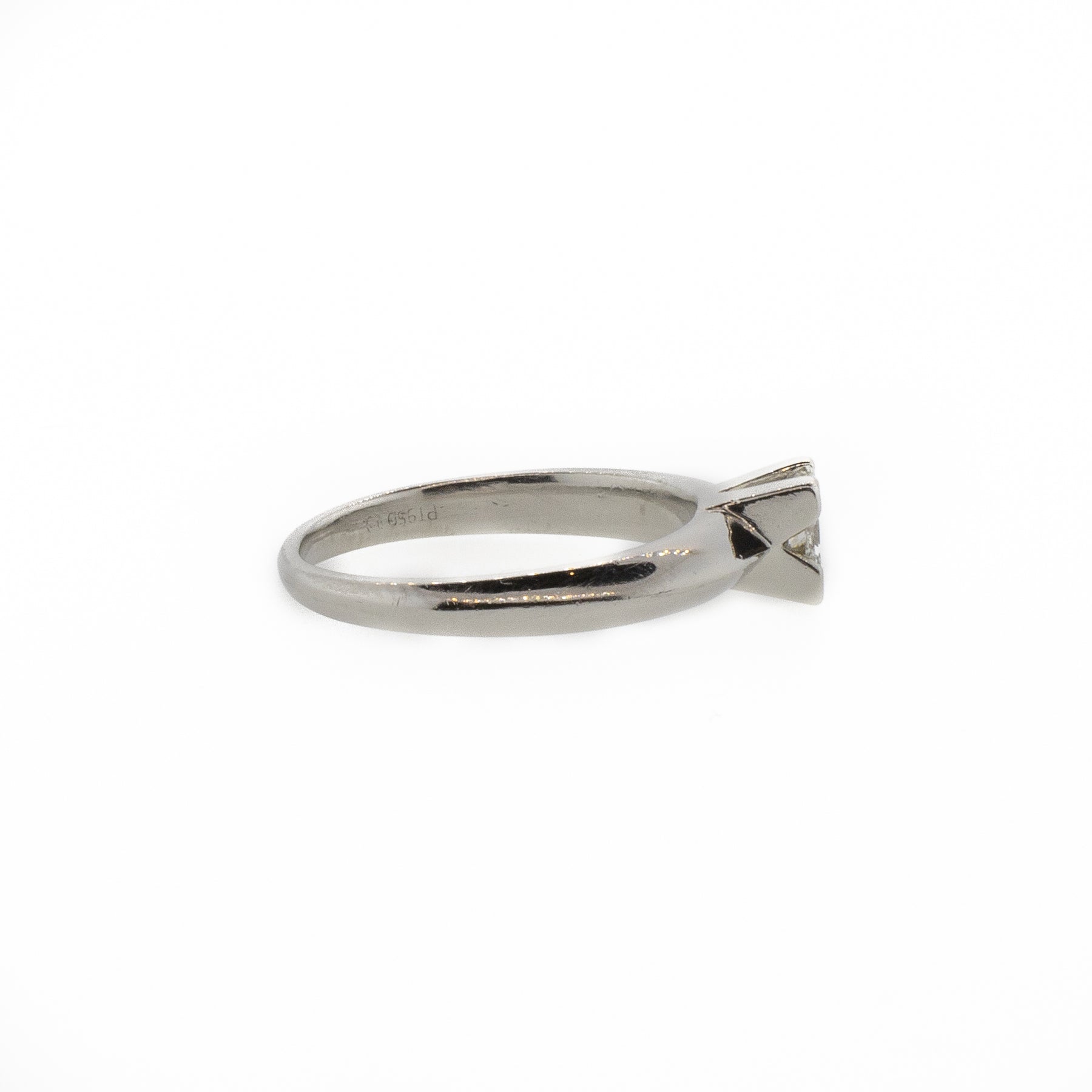 Princess Cut Platinum Diamond Solitaire Ring