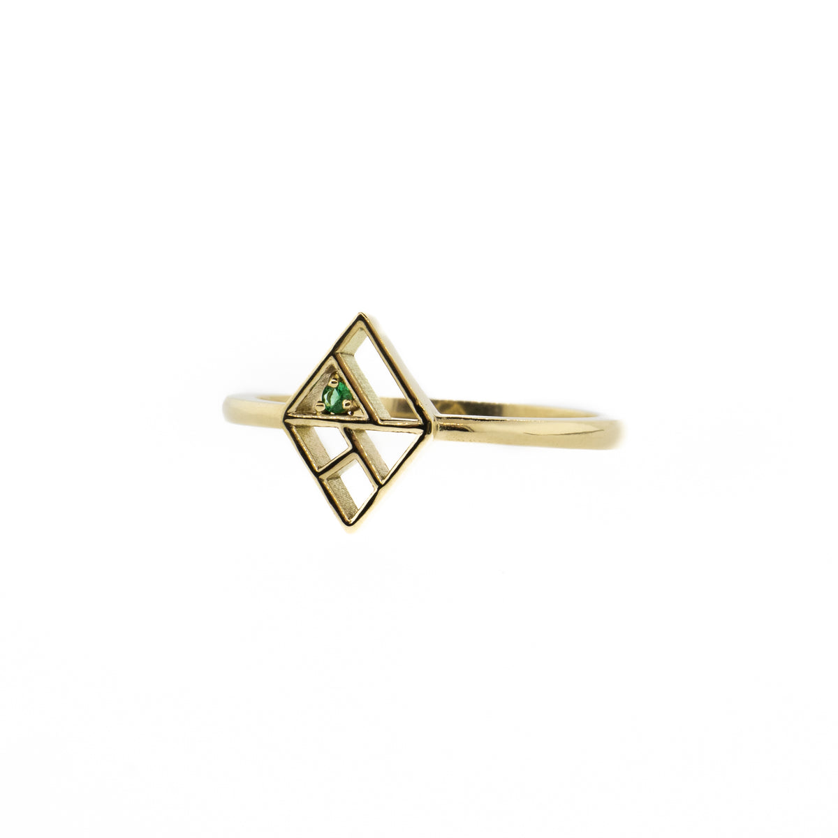 The Baraka Ring with Emerald