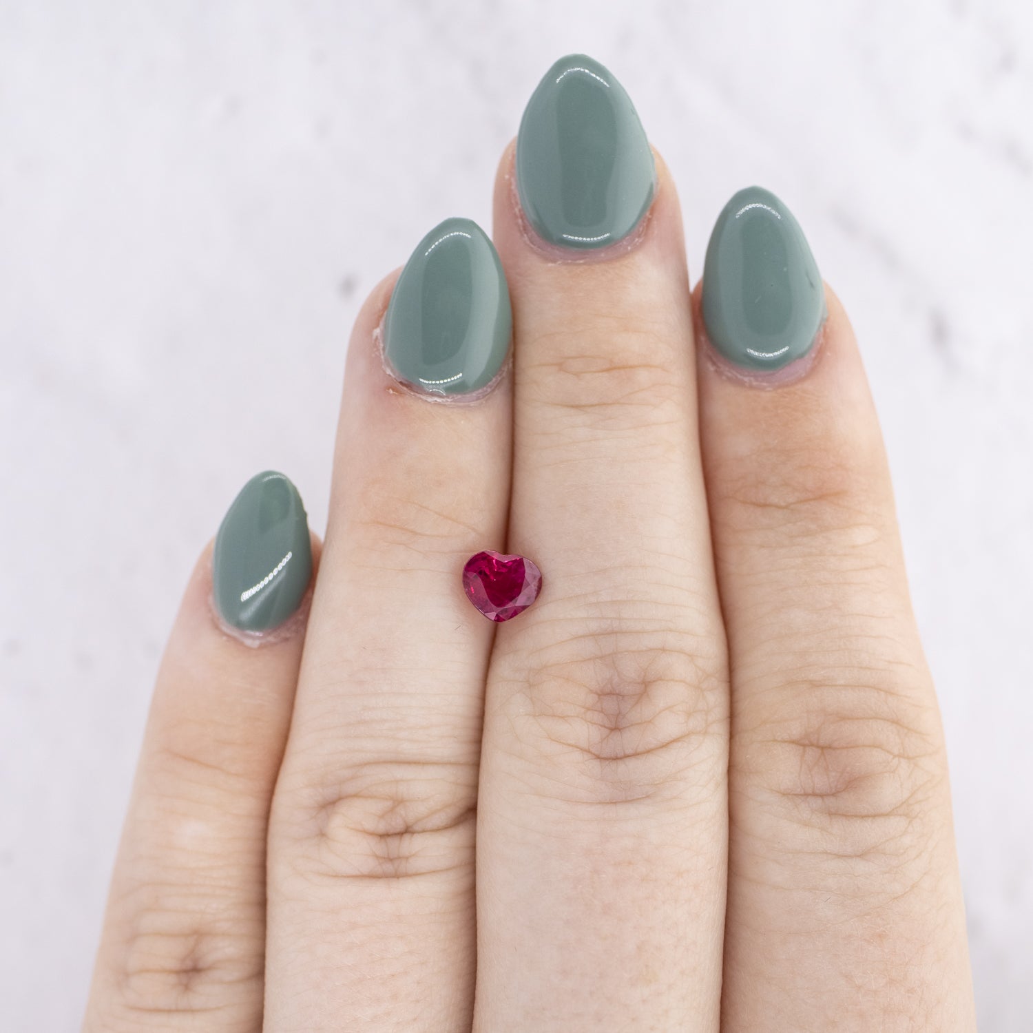1.09ct Heart Shaped Natural Ruby