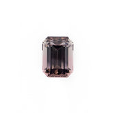 3.38ct Emerald Cut Bicolor Salmon & White Colored Tourmaline