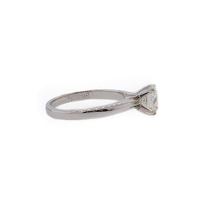Platinum Round Brilliant Cut Diamond Solitaire Ring