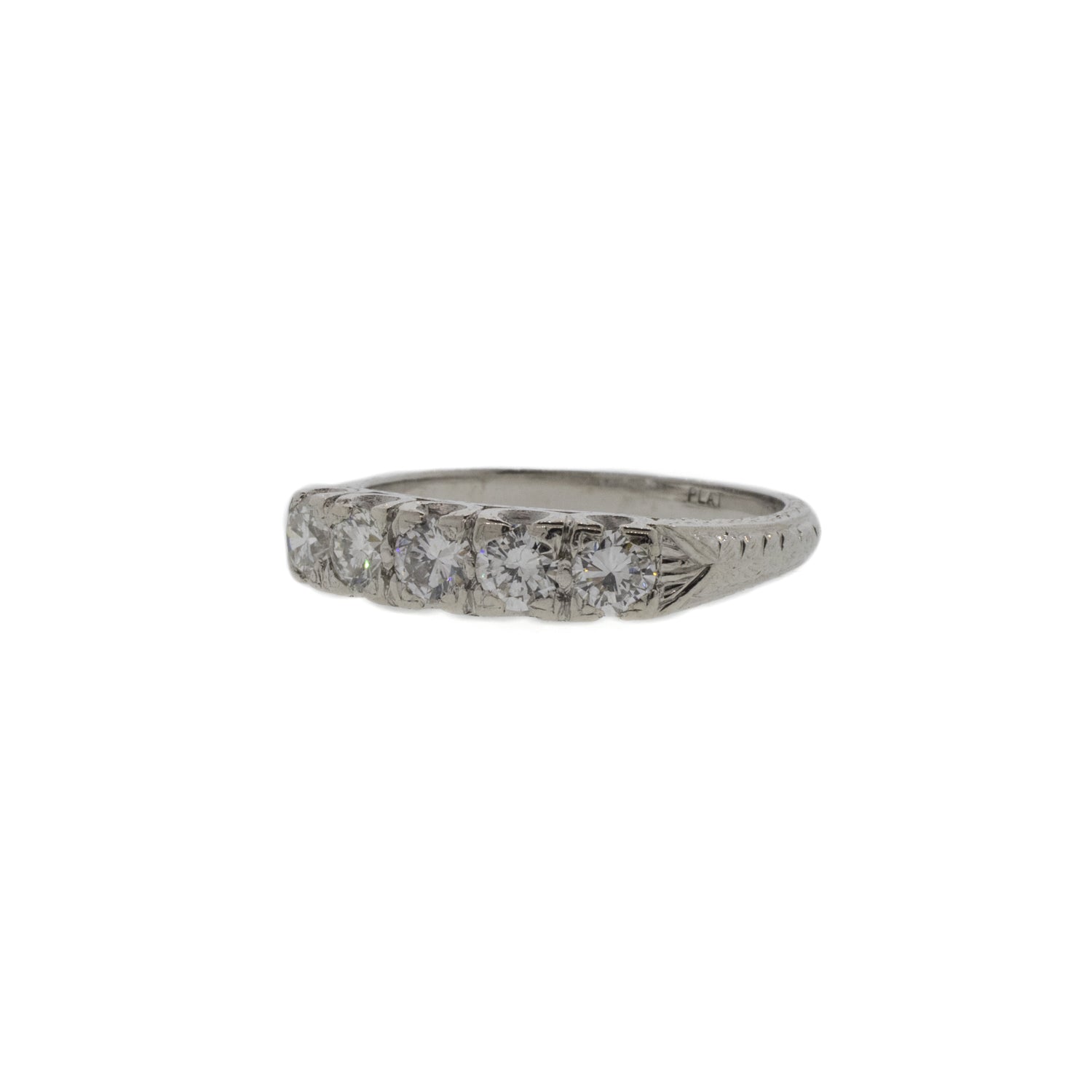 Platinum Five Stone Diamond Ring