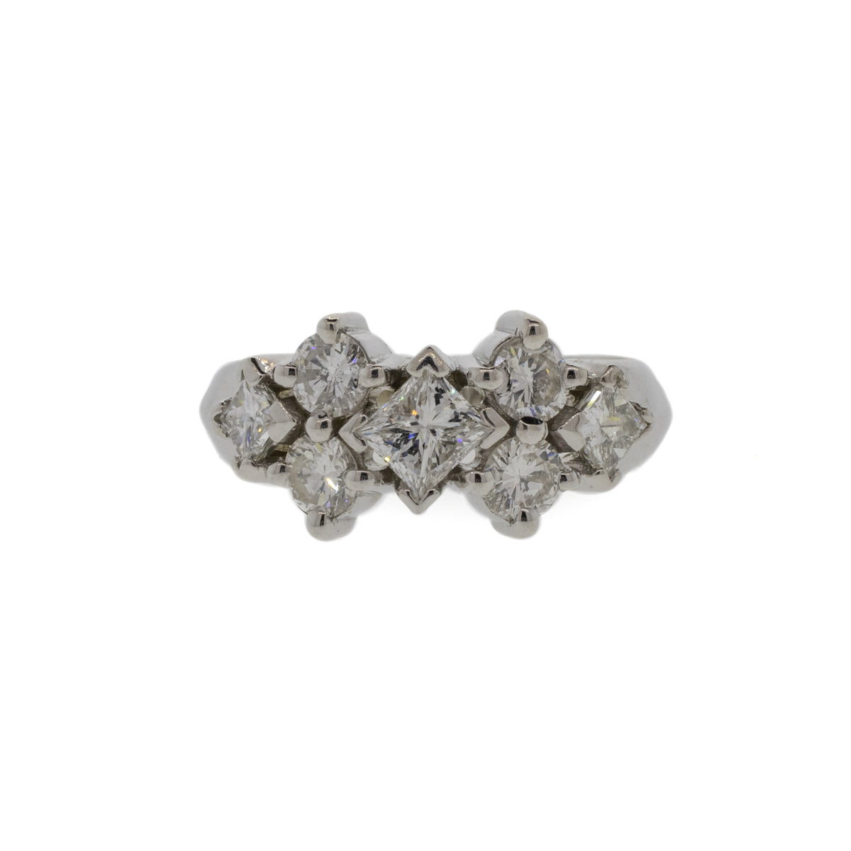 Platinum 7-Stone Diamond Ring