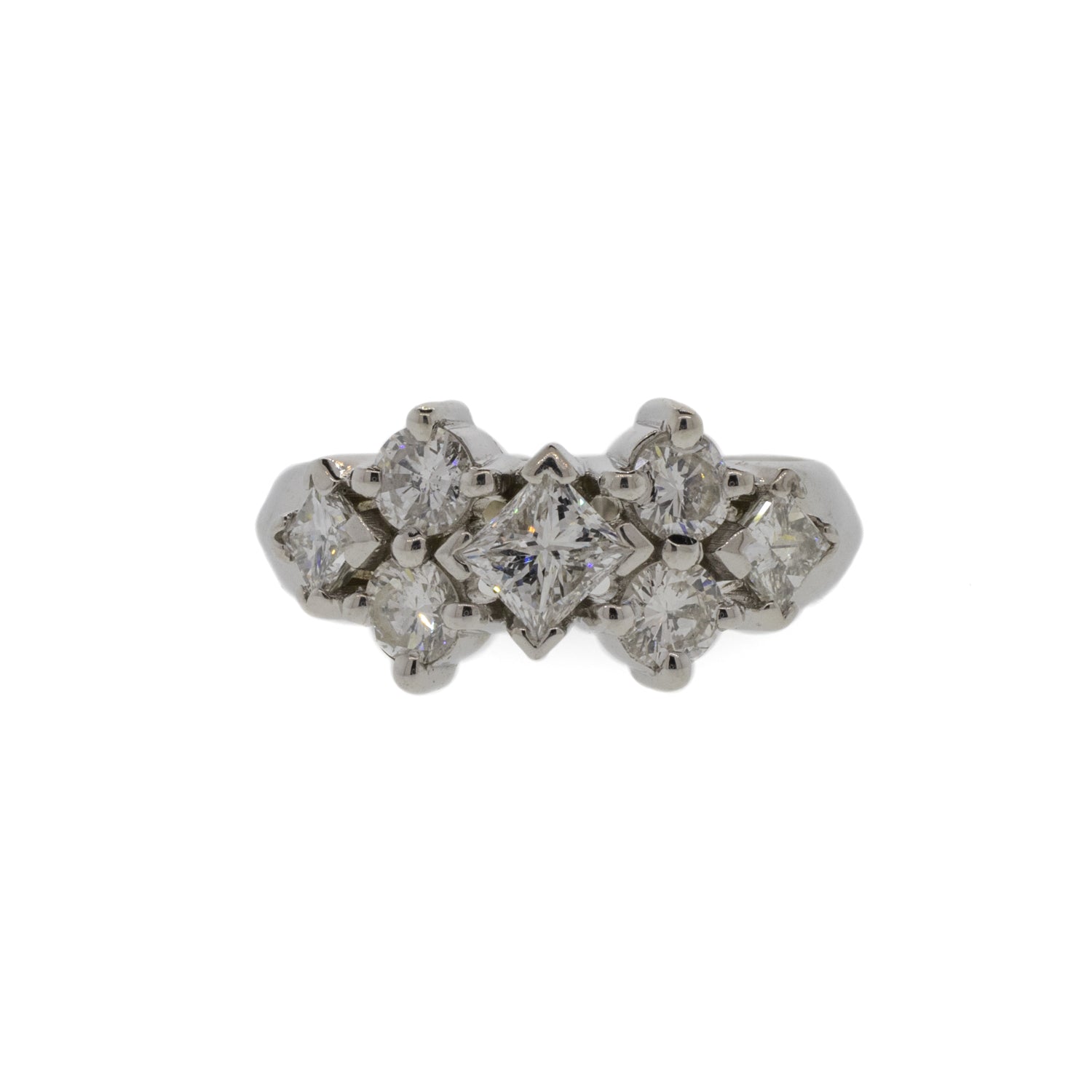 Platinum 7-Stone Diamond Ring