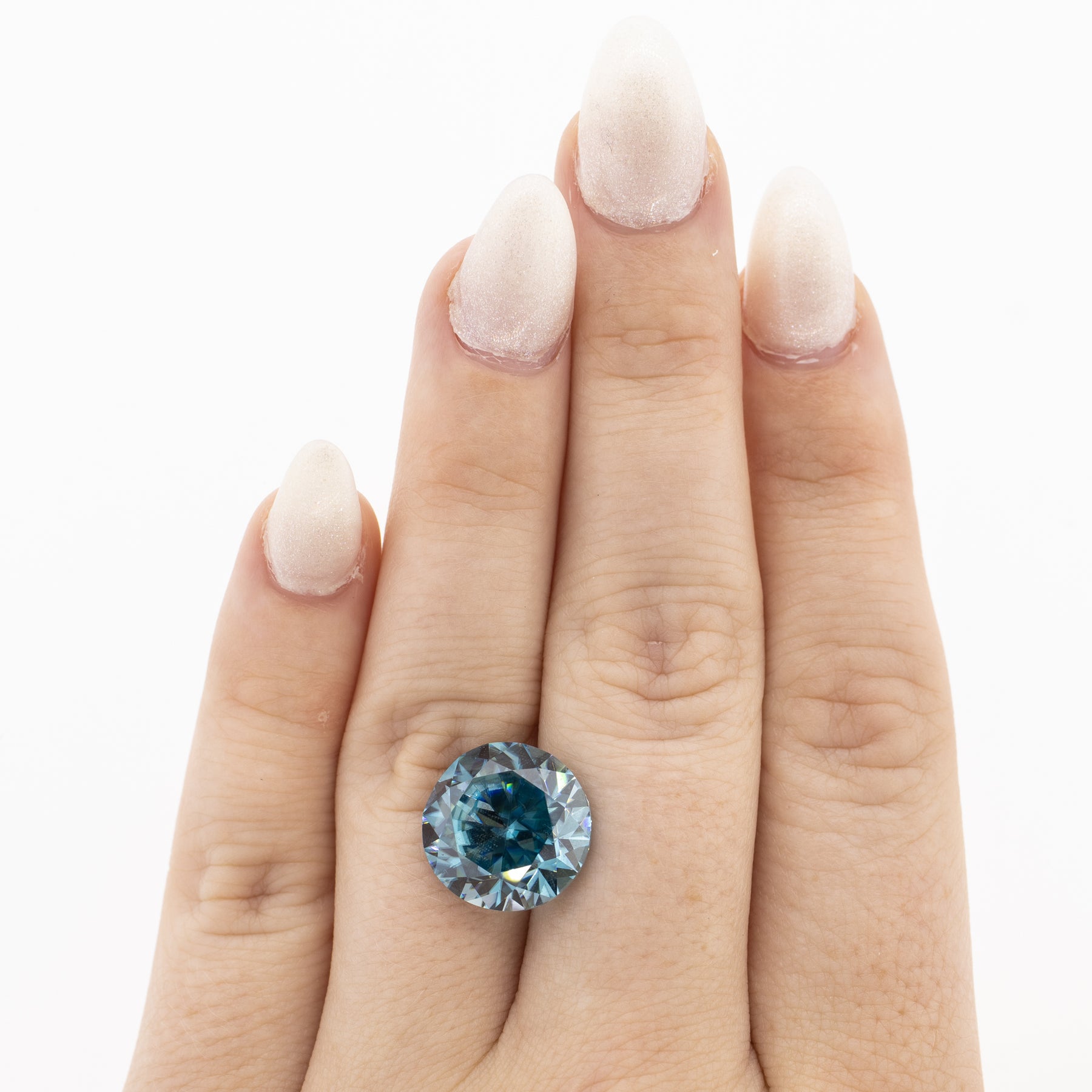 16.44ct Round Natural Blue Zircon