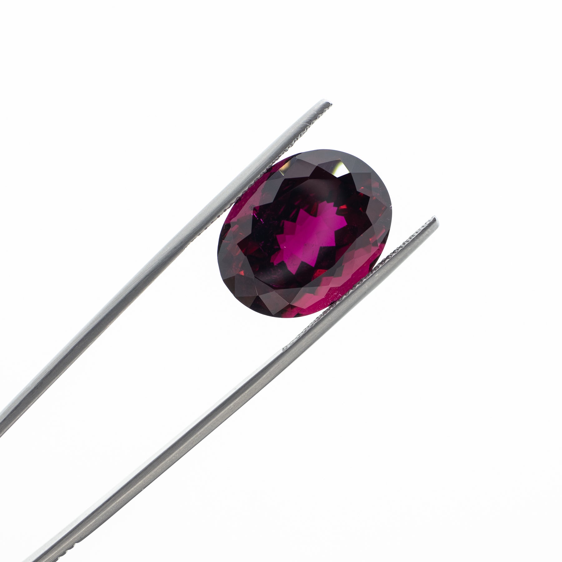 17.11ct Oval Cut Natural Dark Red Rubellite Tourmaline