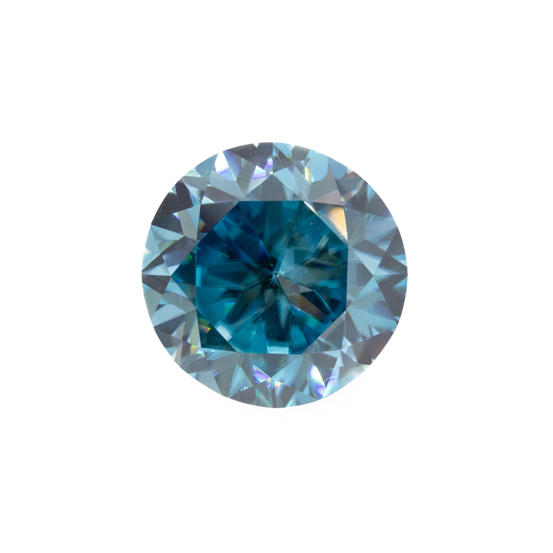 16.44ct Round Natural Blue Zircon