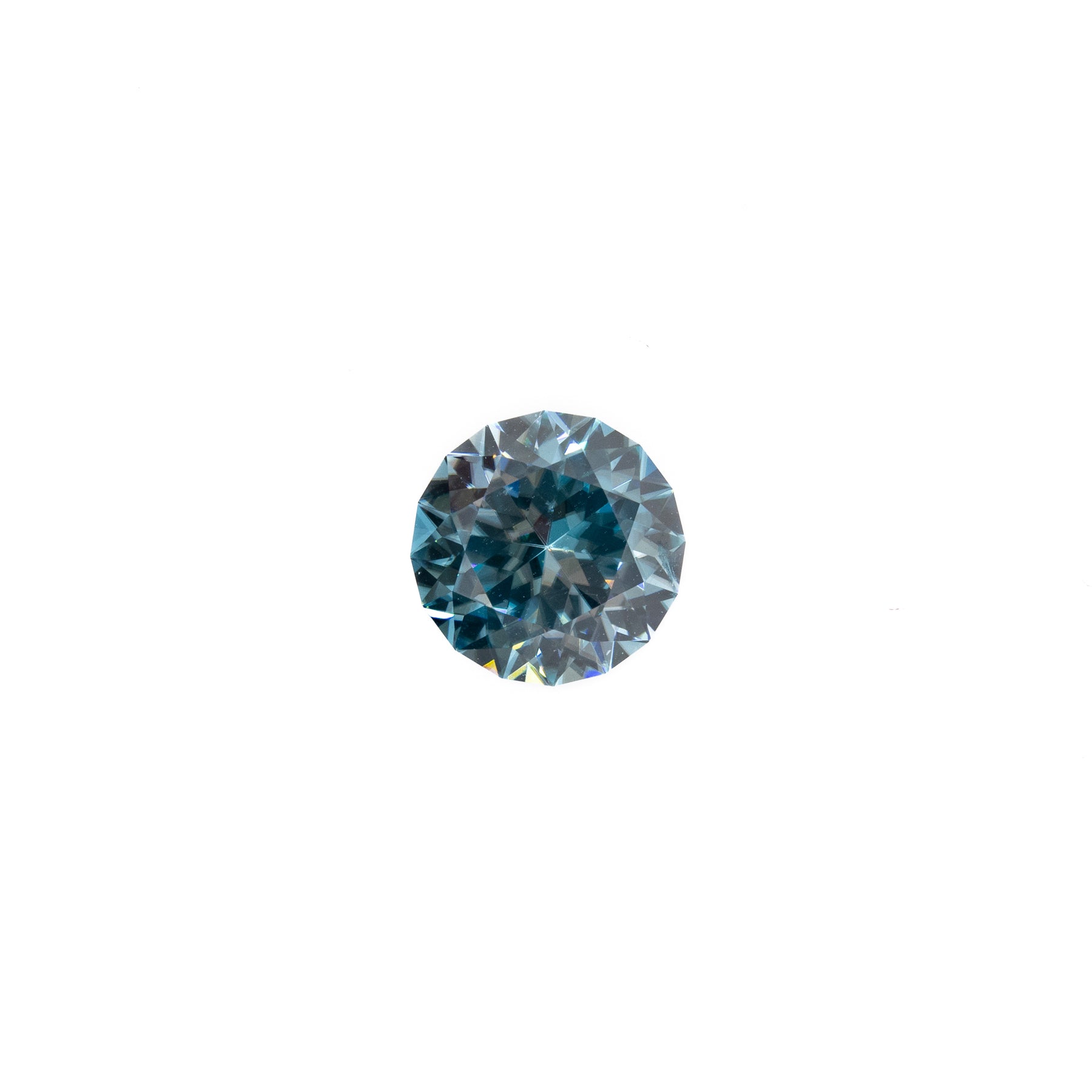 2.18ct Round Light Blue Natural Zircon