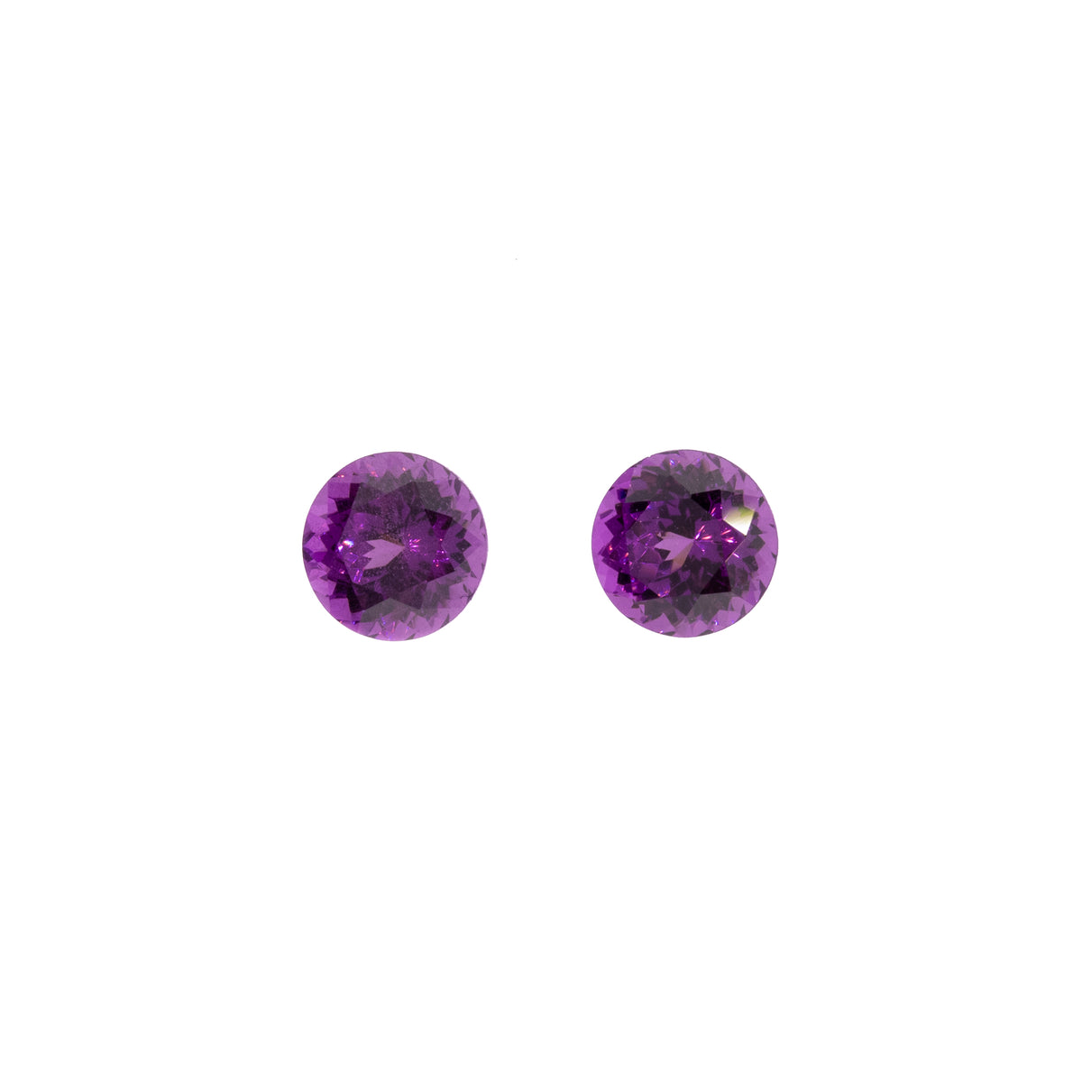 1.00ctw Pair of Round Purple Garnet