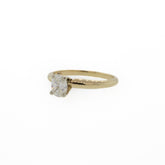 Oval Solitaire Natural Diamond Ring