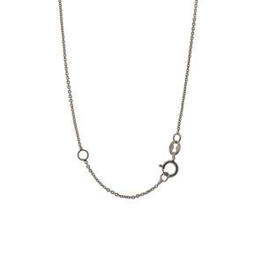 White Gold Adjustable Light Cable Chain