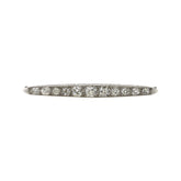 Art Deco Old Mine Cut Diamond Platinum Brooch