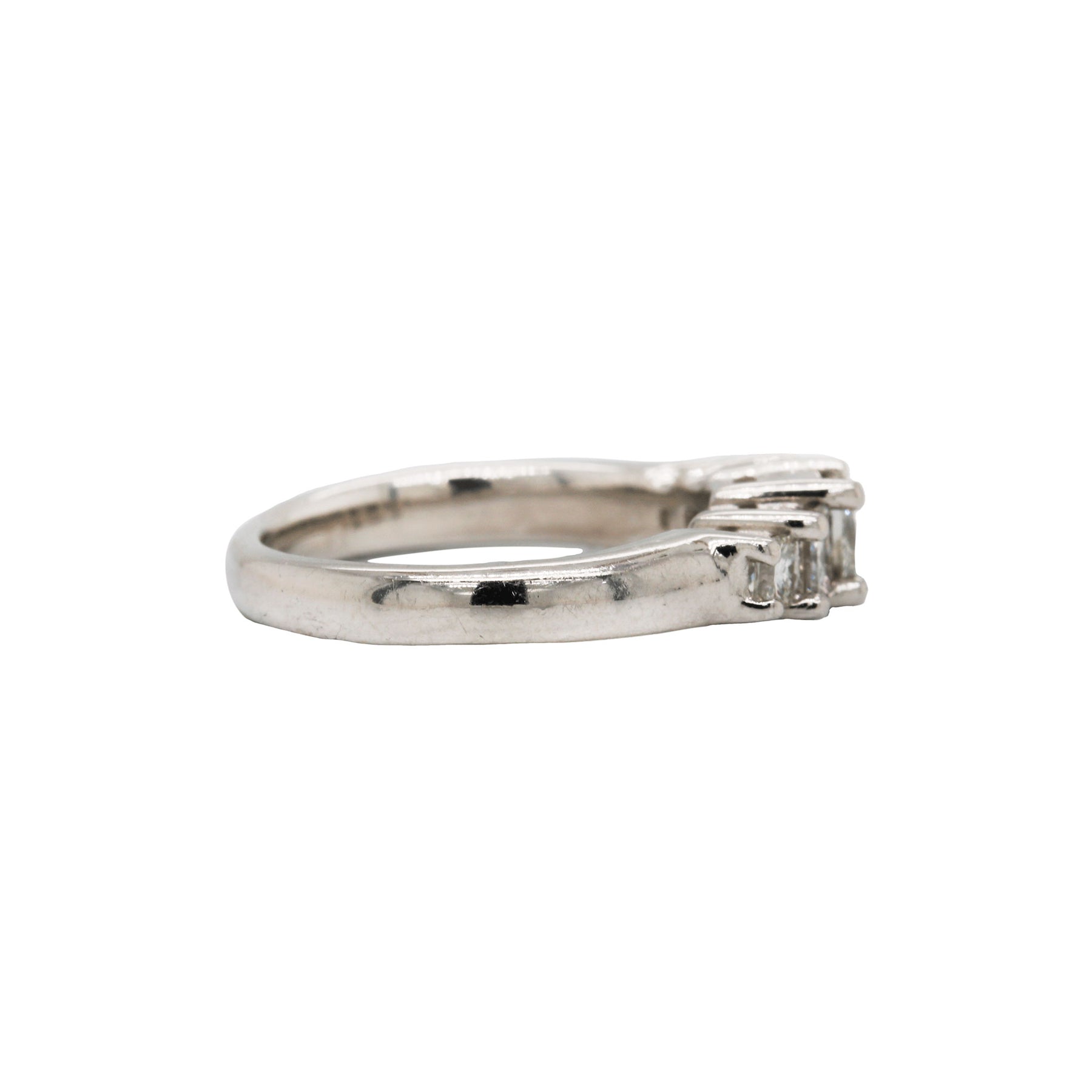 Princess-Cut Tiered Five Stone Diamond Ring