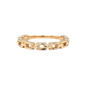 Chain Link 14K Yellow Gold Ring