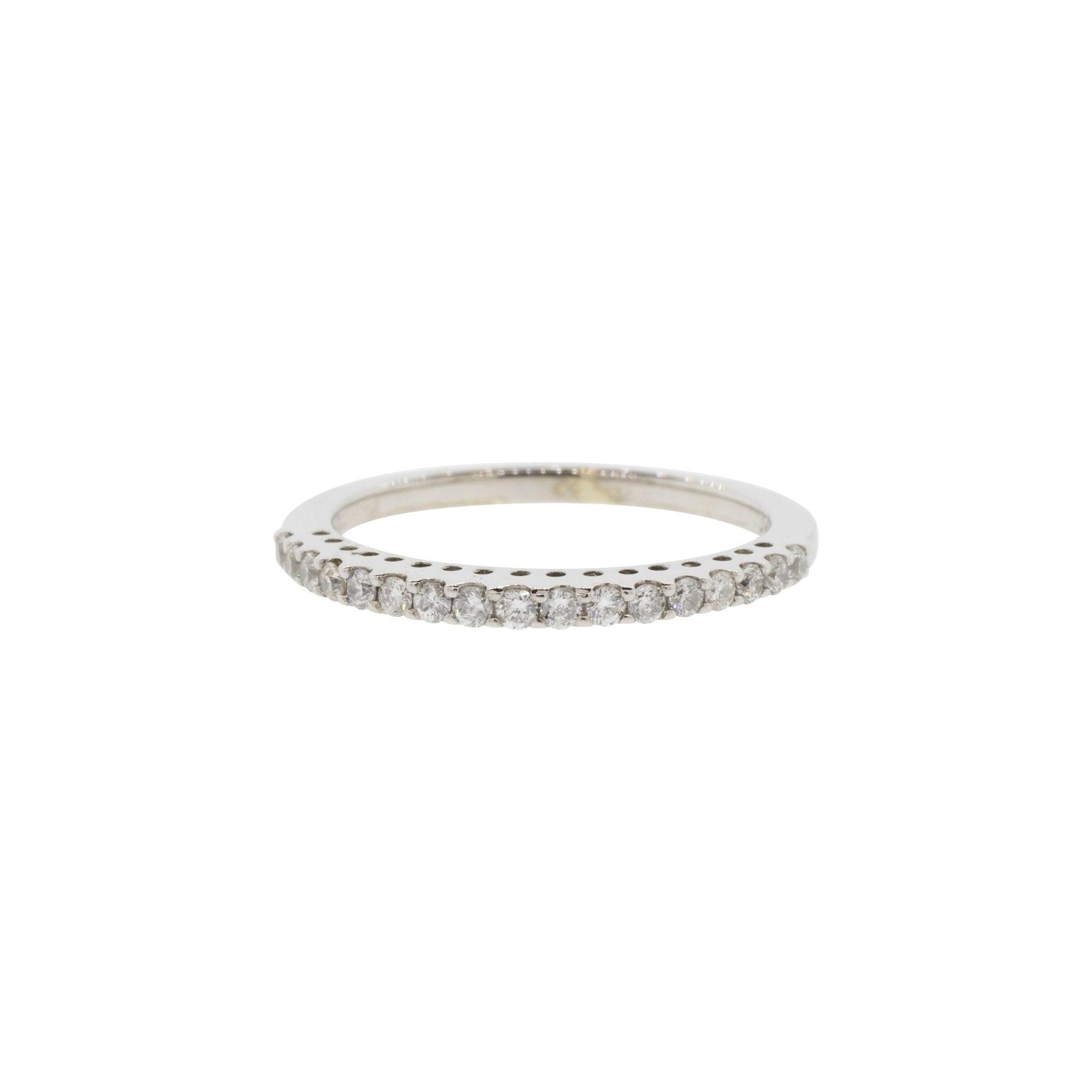 18k Tall & Slender Diamond Anniversary Band