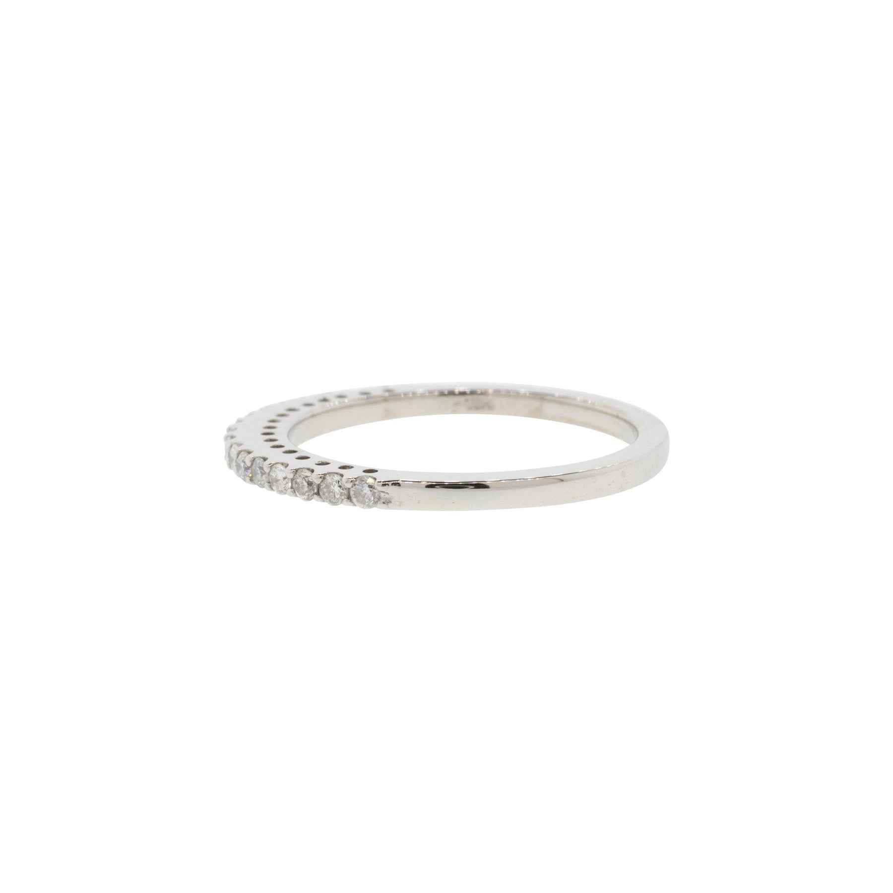 18k Tall & Slender Diamond Anniversary Band