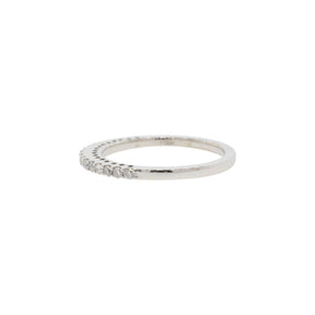18k Tall & Slender Diamond Anniversary Band