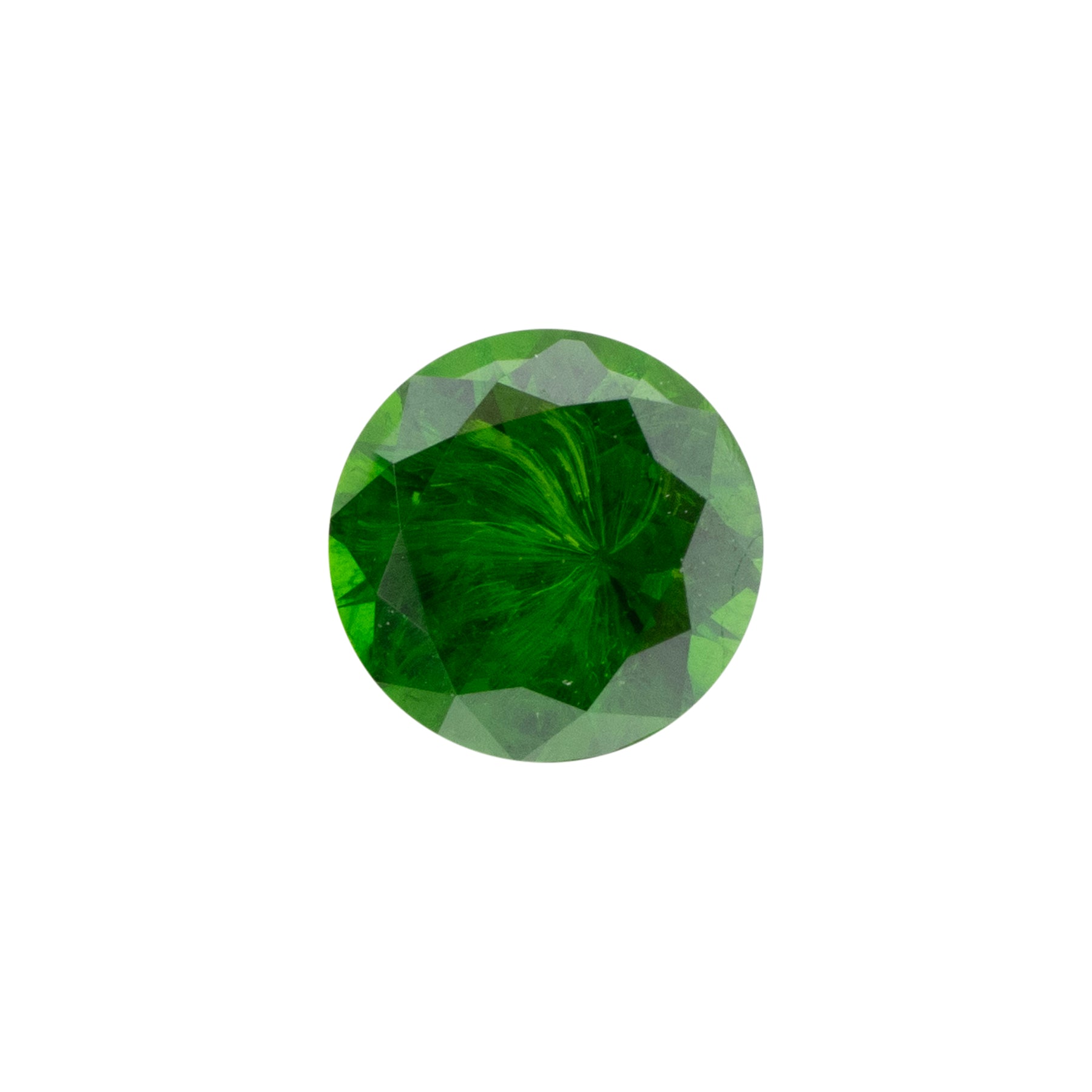 0.40ct Round Dark Green Demantoid Garnet