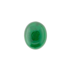 5.95ct Deep Green Cabochon Emerald