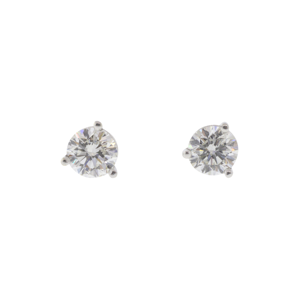 Martini Style Natural Diamond Studs