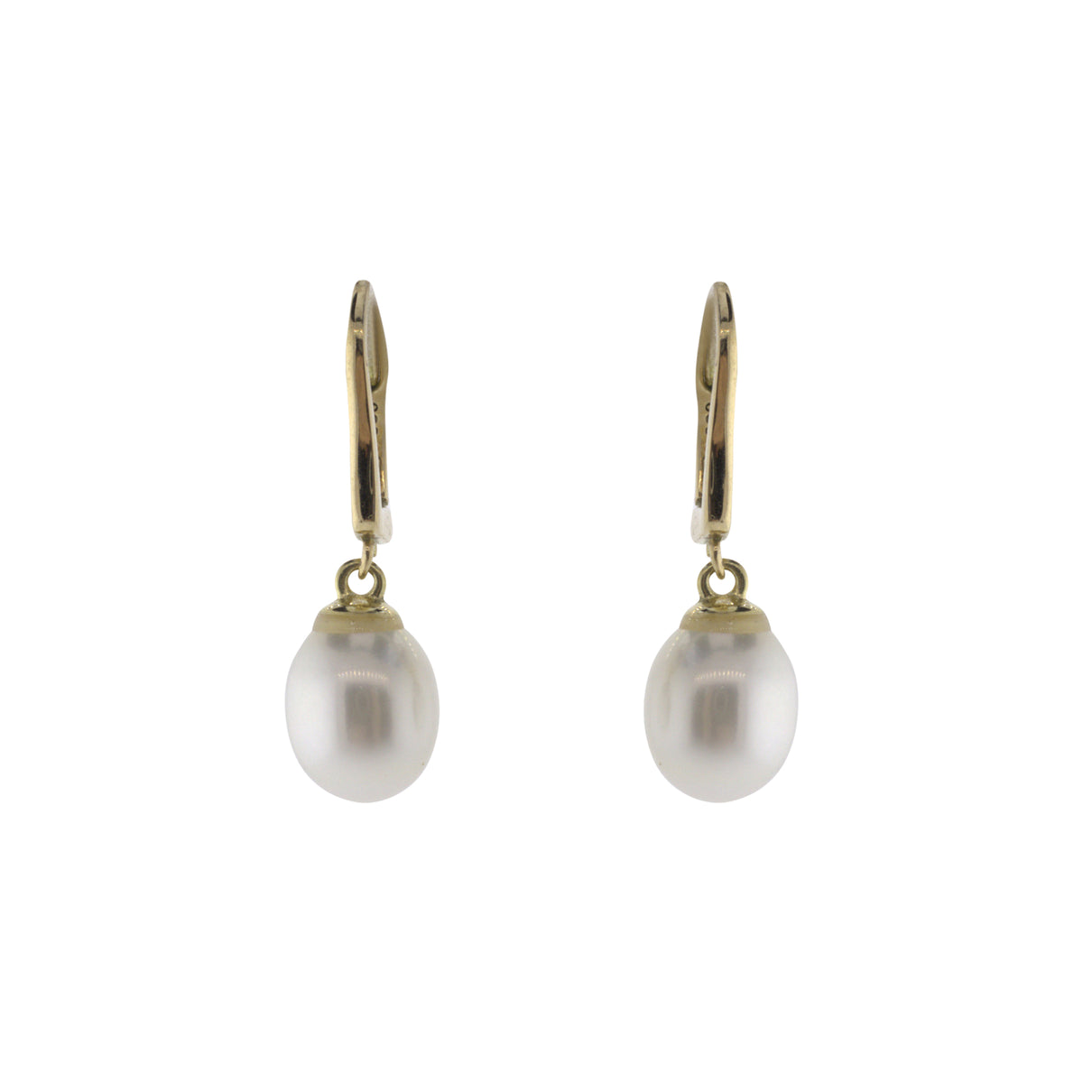 Teardrop Freshwater Pearl Accented Earrings